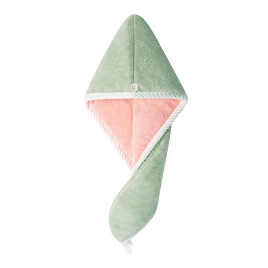 Шапочка для душа, быстросохнущая, с высоким водопоглощением, мягкая, двухслойная, впитывающая сухие волосы, обертывание для душа, полотенце, принадлежности для ванной комнаты