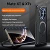 Чехол для Huawei Mate XT XTs с магнитной петлей двойной оси, полностью обернутый, из натуральной кожи, с крышкой-подставкой, вращающейся на 360°