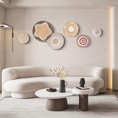 Nordic Straw Cattail Wall Art Украшение для декора спальни