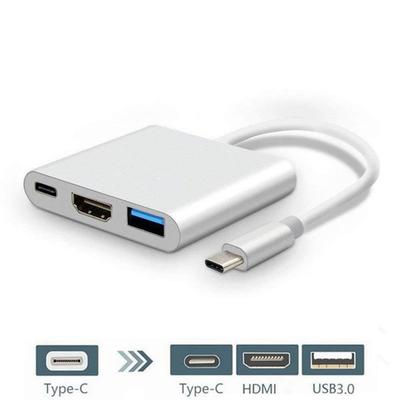 Кабель-адаптер Type-c к HDMI «три в одном» USB3.1 Многофункциональная док-станция 4k Алюминиевый корпус Конвертер