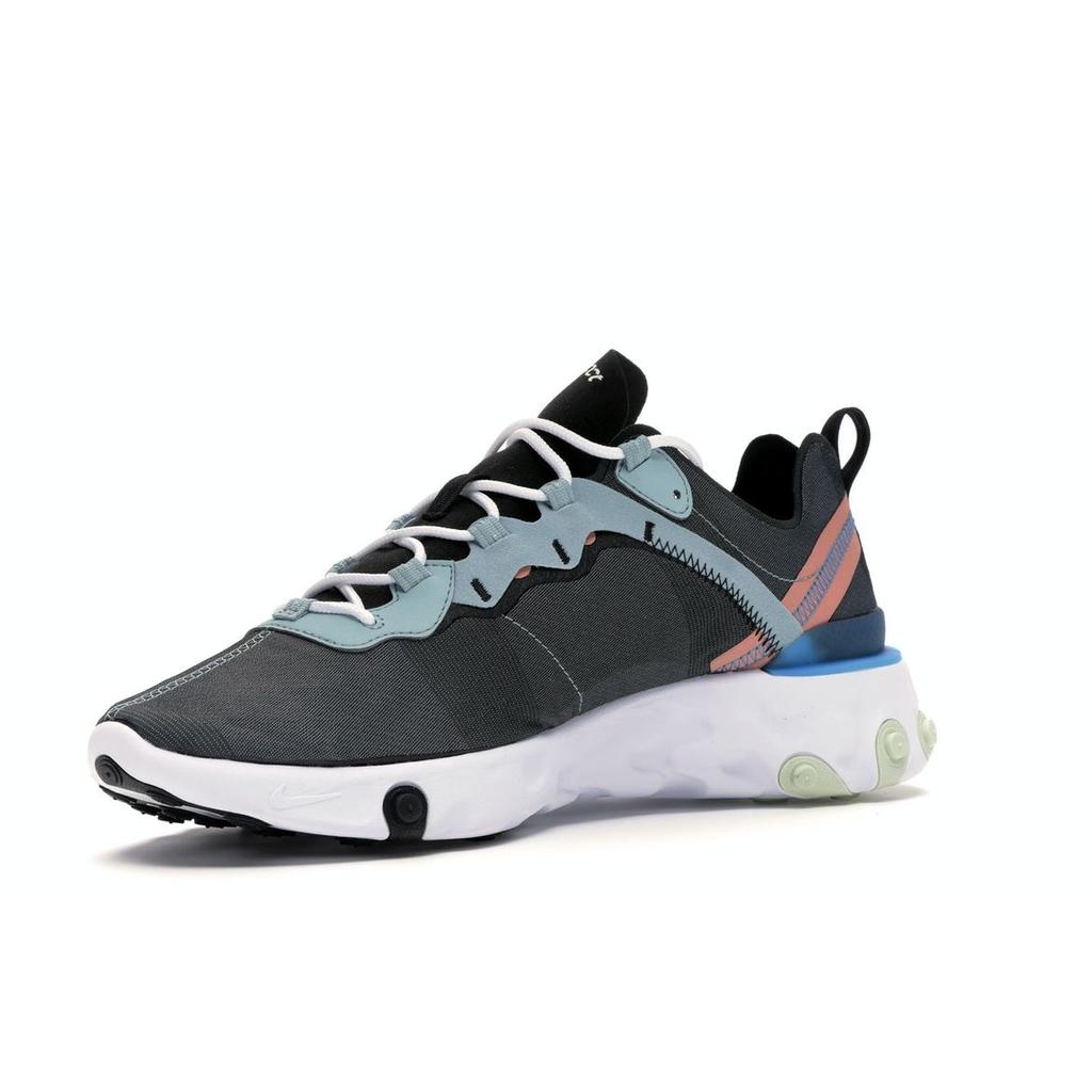 Nike React Element 55 Ocean Cube Мужские кроссовки Синий Черный-Розовый-Кварц-Синий-Hero BQ6166-300