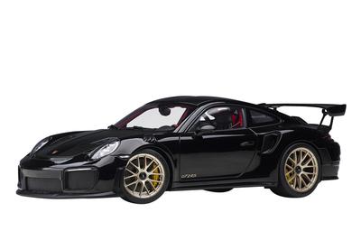 AUTOart Масштаб Porsche 911 GT2 RS Пакет Weissach Черный Готовый Продукт 1/18 (991,2) Черный/Карбон