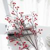 Artificial Plants Holly Little Red Fruit Christmas Home Room Vases Filler Garden Bonsai Festival Wedding Decor Celebration Gifts
