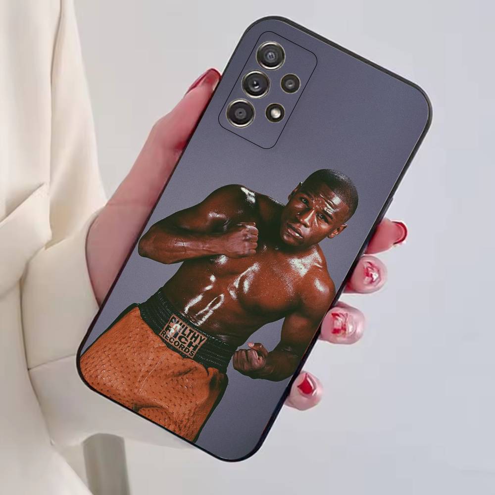 Боксерский чехол для телефона Floyd Mayweather-FM Черный Силиконовый Мягкий Для Samsung S25,S24,S21,S22,S23,S30,Ultra,S20,Plus,Fe,Lite