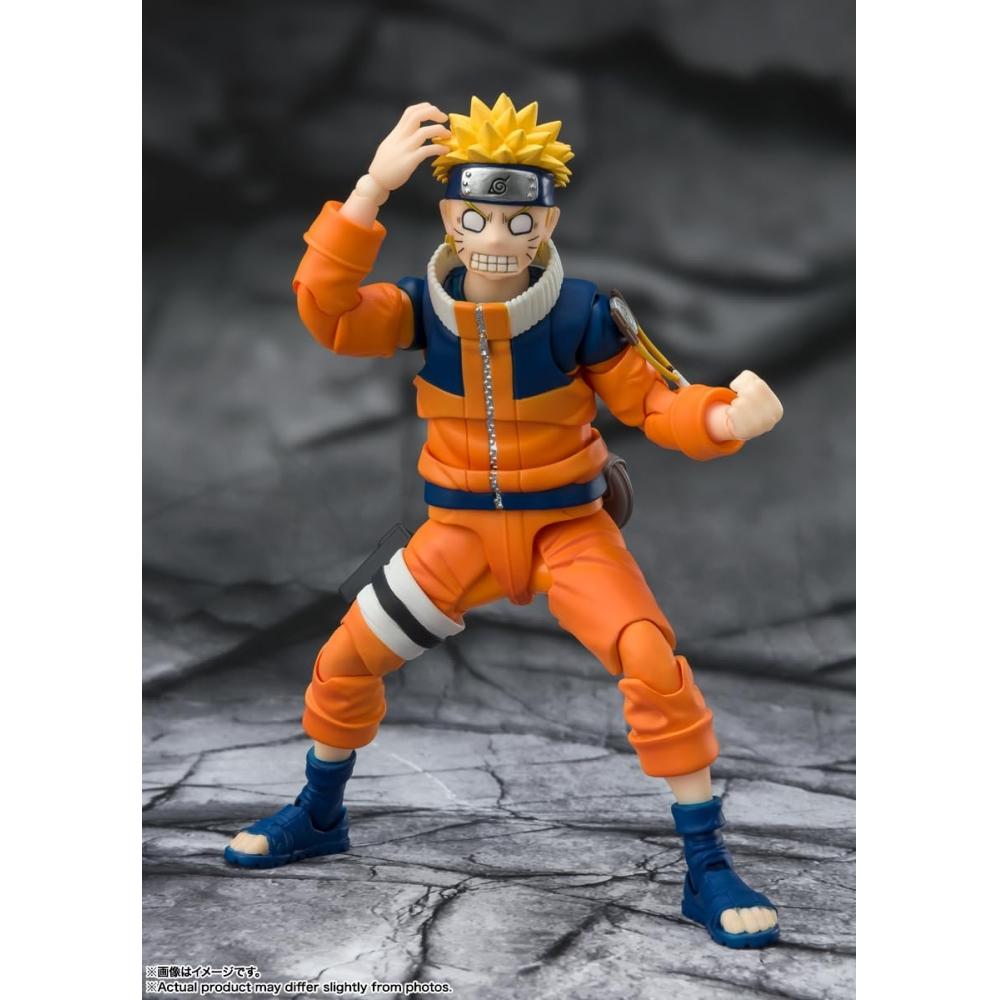 SHFiguarts NARUTO Наруто Узумаки - Самый неожиданный фарс ниндзя - Приблизительно. Подвижная фигурка, окрашенная из АБС и ПВХ, 135 мм BAS64181