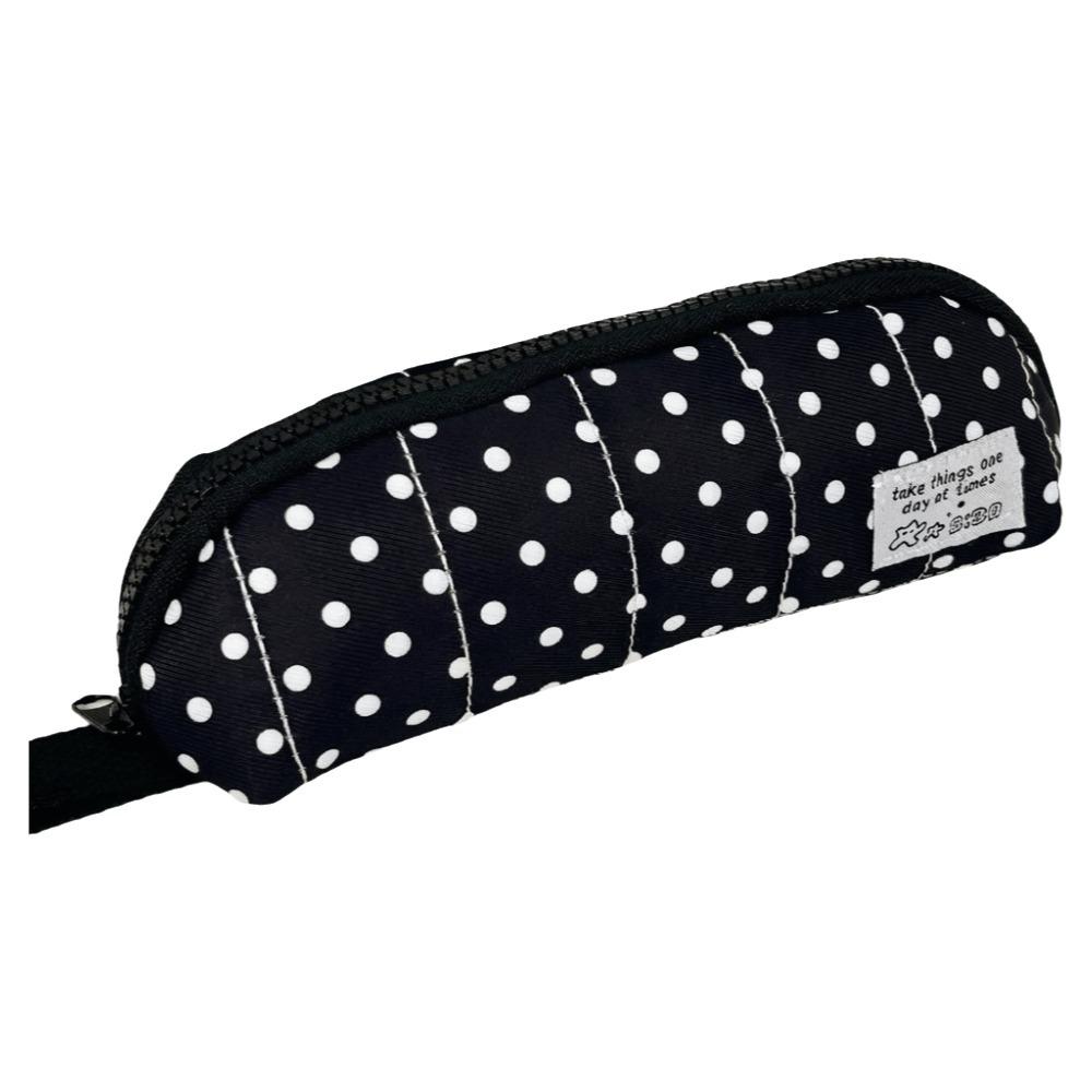 Y2k Pen Bag Cloth Pencil Pouch Makeup Cosmetic Storage Polka Dot Pencil Case Kids Children
