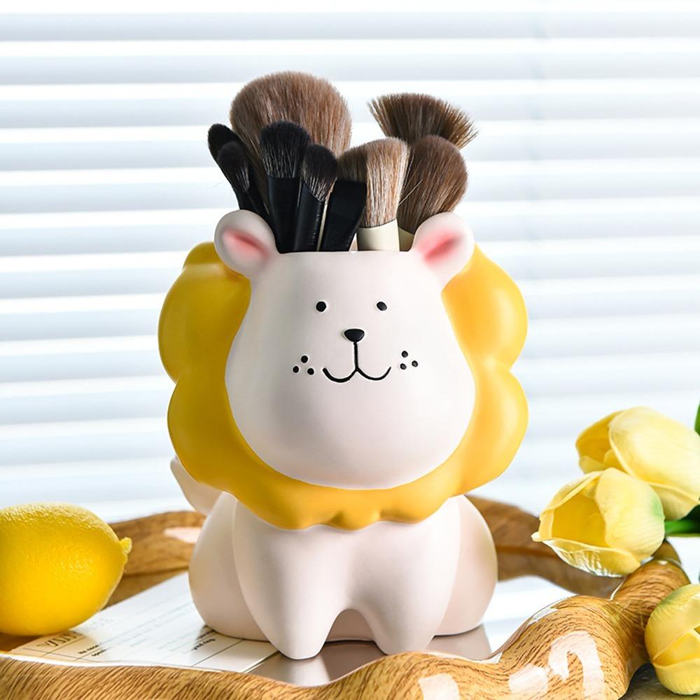 Ornament Cartoon Pen Holder Cream Style Stationery Organizer Creative Pencil Storage Box  Student