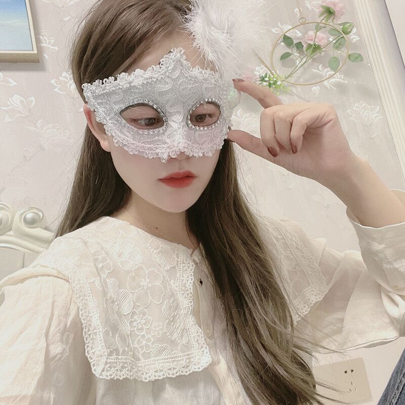 Halloween Feather Mask Beauty Princess Masquerade Performance Children Adult Half Face Wholesale Cosplay
