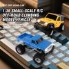 Non-Toxic 1/36 Mini 4Wd Climbing Car Rc Off Road Truck Racing Buggy Vehicle Full-Scale Drive 2.4G Remote-Controlled Toy Christmas Gift Children