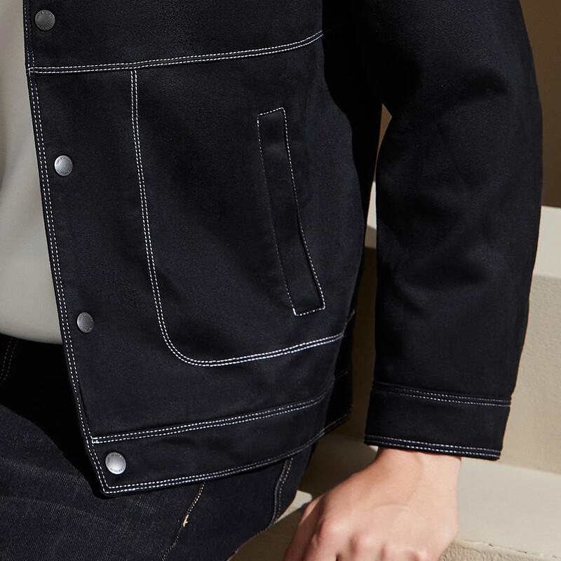 Мужская замшевая куртка-утилитарка Qiaowo