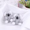 8Cm Gray Koala Bear Plush Stuffed Keychains Plush Animal Doll Toys Gifts