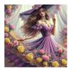 Diamond Painting Woman Portrait Rose Princess Full Round Square Diamond Embroidery Mosaic Cross Stitch Kits For Home Decor Gift