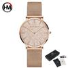 Женские кварцевые часы Sahara Desert Design Flash Роскошные японские кварцевые водонепроницаемые наручные часы 30 м Розовое золото Водонепроницаемые часы для женщин