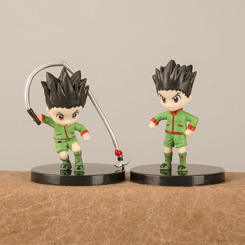 8 Стилей Hunter×Hunter Мультяшная Фигурка Кукла Killua Zoldyck Gon Hisoka Коллекция Украшение для Машины Модель Игрушка Кукла Подарок