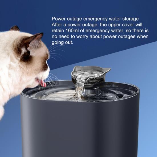 Автоматический фонтанчик для воды для домашних животных с 4-кратной фильтрацией, емкостью 22 л, способствует увлажнению здоровья собак и кошек, без BPA, с питанием от USB