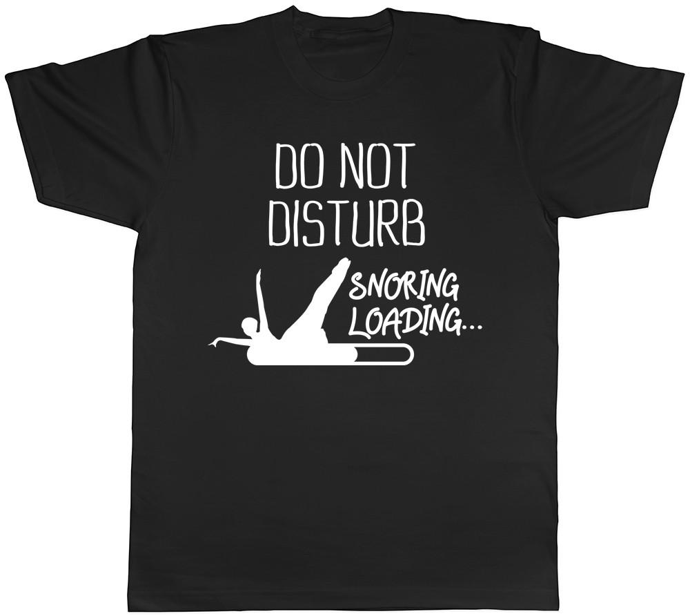 Do Not Disturb Snoring Loading Unisexs Unisexs Ladies Unisex Funny Fitted TShirt