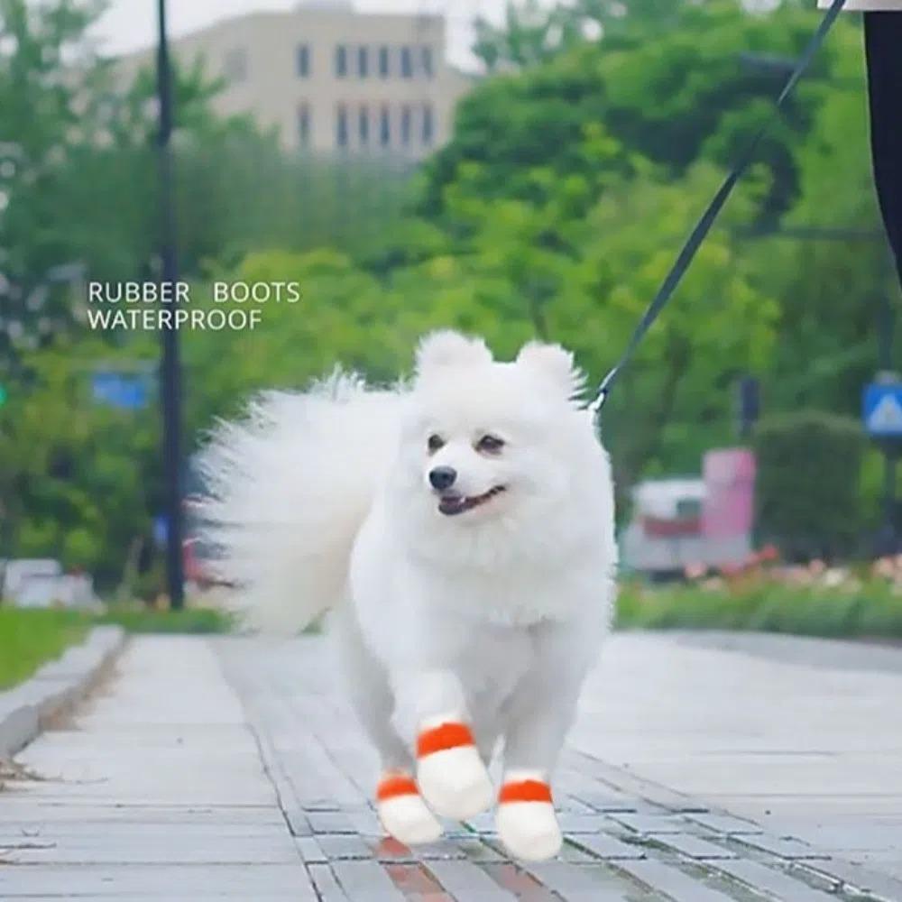 40pcs Waterproof Dog Shoe Covers Non-slip Walking Dog Socks New Dog Paw Cover Bag for Outdoor