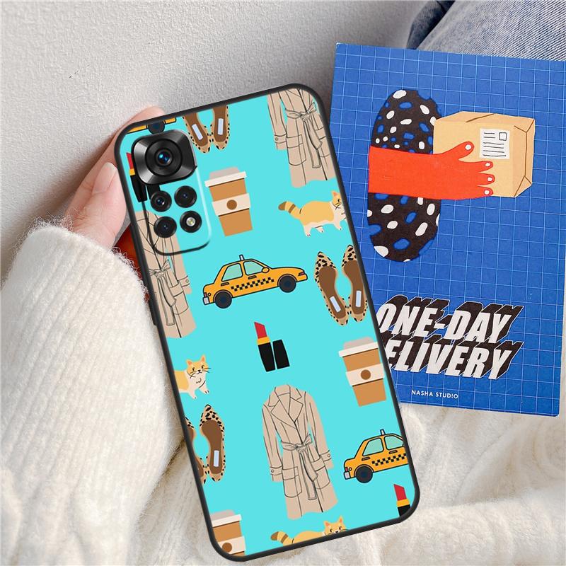 Чехол Funda New York Lady Girl для Xiaomi Redmi Note 14 Pro 13 9 10 11 12 9S 10S 11S 12S Redmi 13C 10C 12C 14C