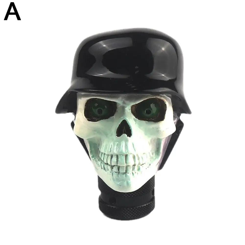 Новый шлем череп универсальный автомобиль ручка переключения передач рычаг для внедорожника кроссовера грузовика универсала хэтчбека купе C9B0