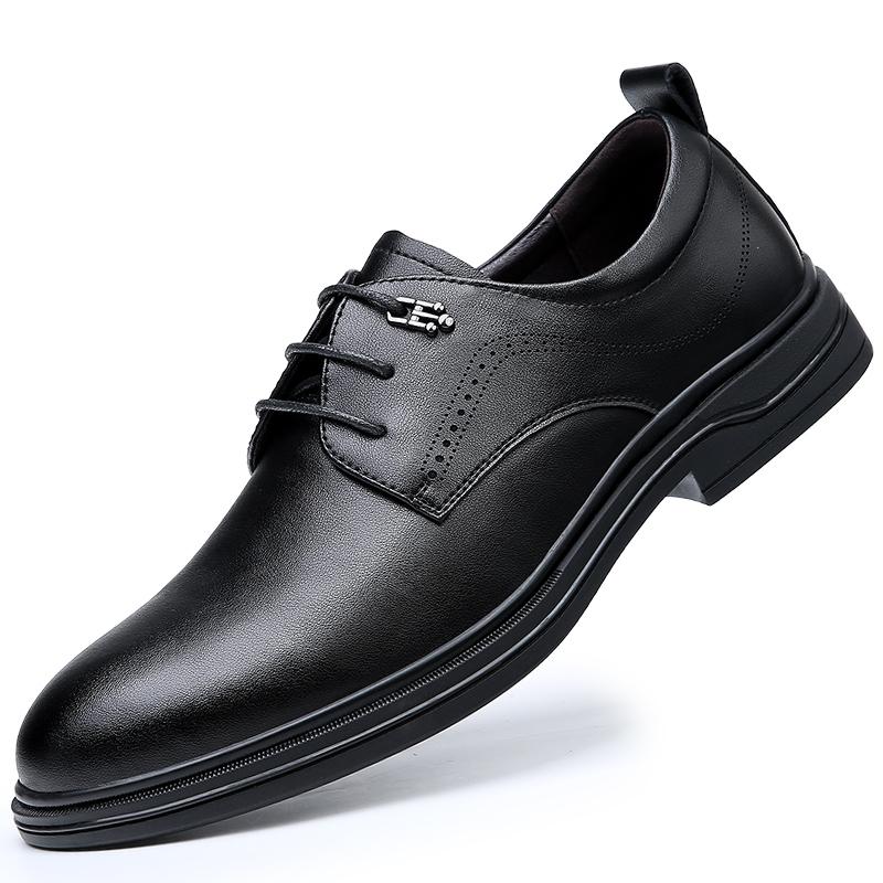 Men's High Quality Office Formal Leather Shoes Business Negotiation Dating Party Shoes Comfort Anti-slip Wearable Oxford Shoes