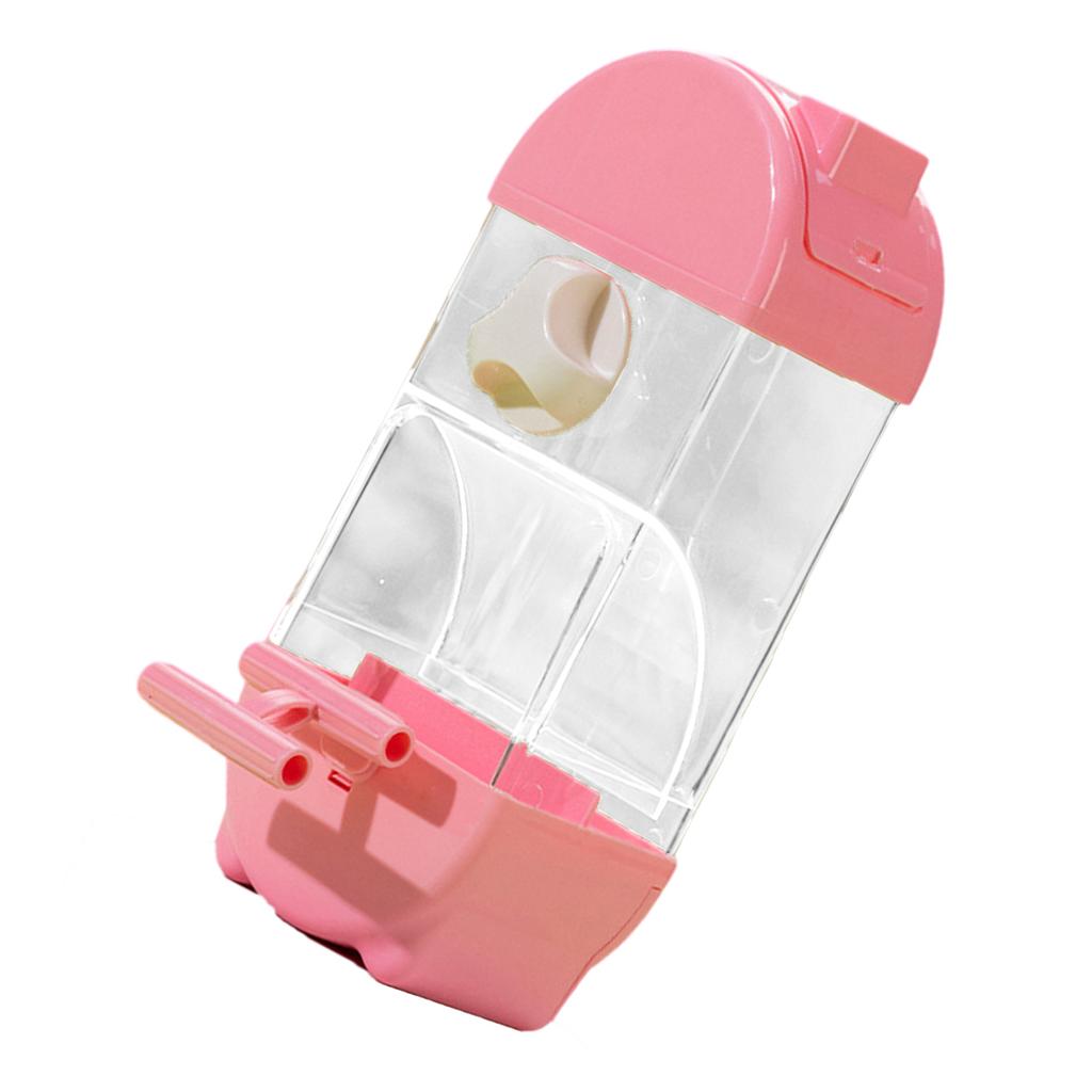 Автоматическая кормушка для птиц Прозрачный дизайн Подвесная клетка для птиц Кормушка Контейнер для еды для попугаев Волнистые попугайчики и кореллы