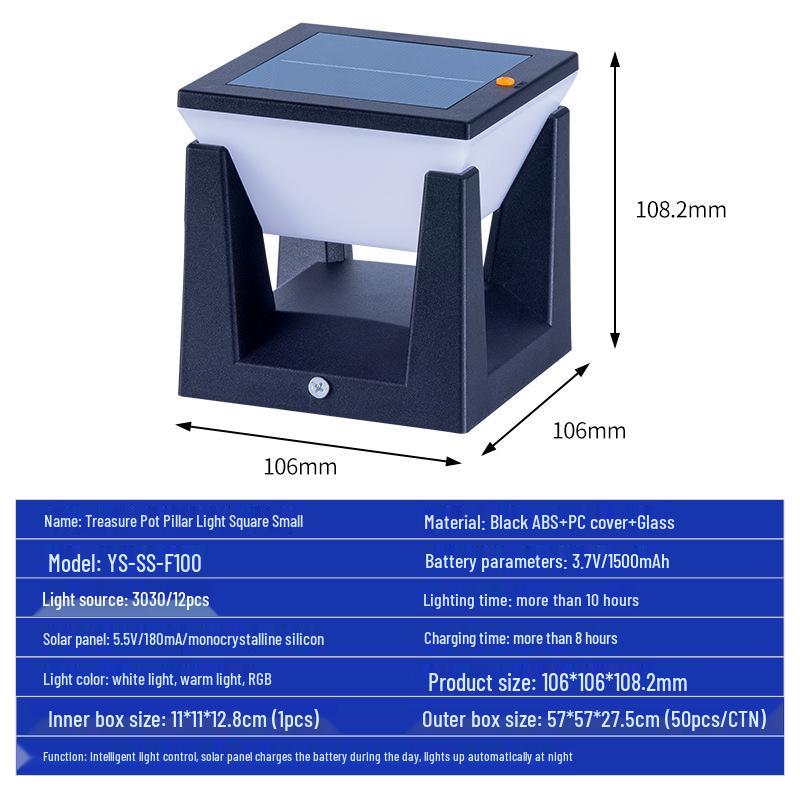 Солнечный уличный светильник для сада и двора: Фара, Настенный светильник, Настольная лампа