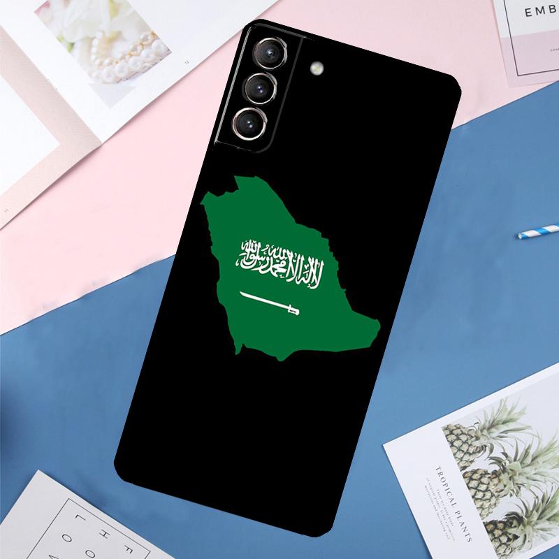 Чехол-футляр с флагом Саудовской Аравии для Samsung Galaxy S24 Ultra S21 S22 S23 S25 Ultra S9 S10 Plus S20 FE S25 FE Задняя крышка
