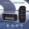 Dual USB Charger Outlet Quick Charge Panel Wall Mount 3 Port USB Charger Socket Car Charge Adapter 12/24V