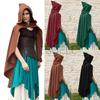 Yangi Ayollar O'rta Asr Vintage Qaroqchi Jodugar Kapyushonli Plash Steampunk Gotik Baxmal Poncho Palto Halloween Karnaval Partiyasi Kospley Plashi
