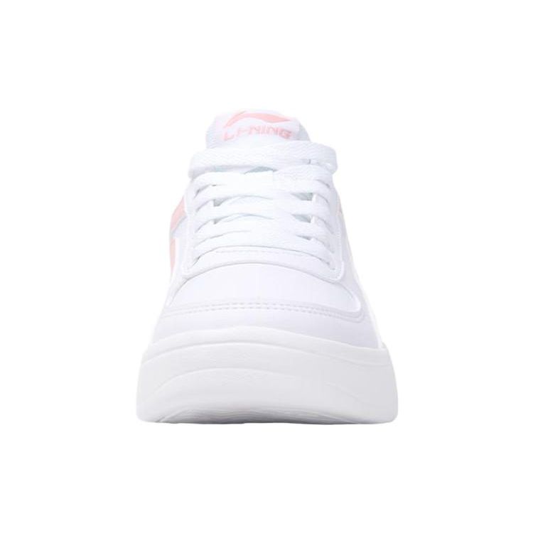 Li-Ning Нескользящие износостойкие низкие кроссовки для скейтбординга женские кроссовки белые розовые AGCR470-4