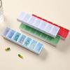 Travel Pill Box Plastic Pill Case Weekly Medicine Storage Organizer Container Drug Tablet Dispenser Independent Lattice Holder