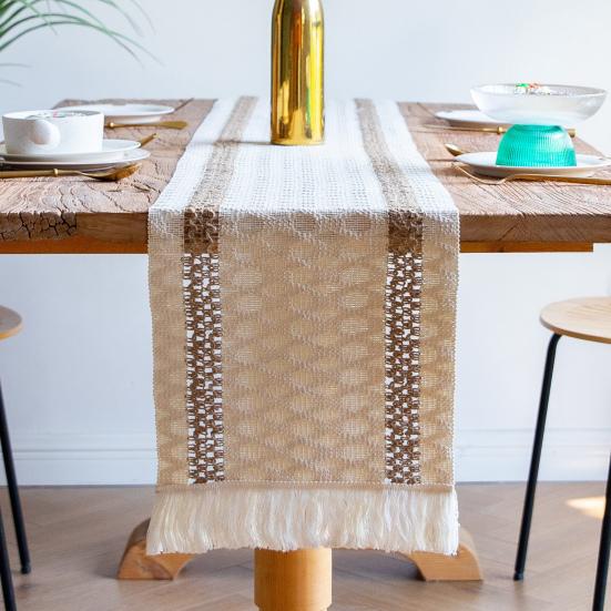 Скатерть с кисточками в стиле бохо, полый дизайн, скатерть для свадебных вечеринок, деревенский декор для фермерского дома