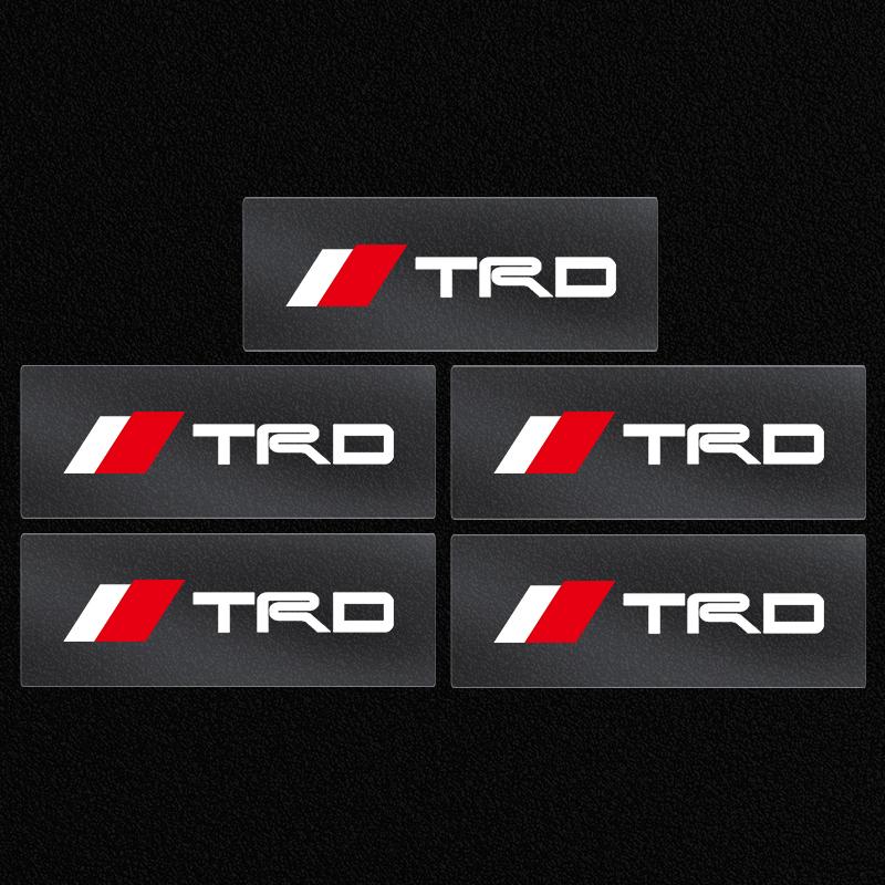 Car Interior Random Stickers Car Steering Wheel Emblem Styling for Toyota TRD GR Corolla Yaris Chr Auris RAV4 Camry Highlander