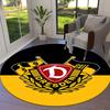 Круглый ковер SG Dynamo Dresden, Ковер для гостиной, спальни, дивана, игровой комнаты, Нескользящий коврик для пола