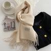 New Fashion Cashmere Scarf for Women Warm Winter Solid Color Double Sided Wraps Neckerchief Poncho Echarpe Pashmina Stoles