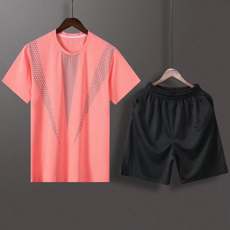 Badminton Suit Men Women Short Sleeve Top Shorts Breathable Sports Wear Running Fitness