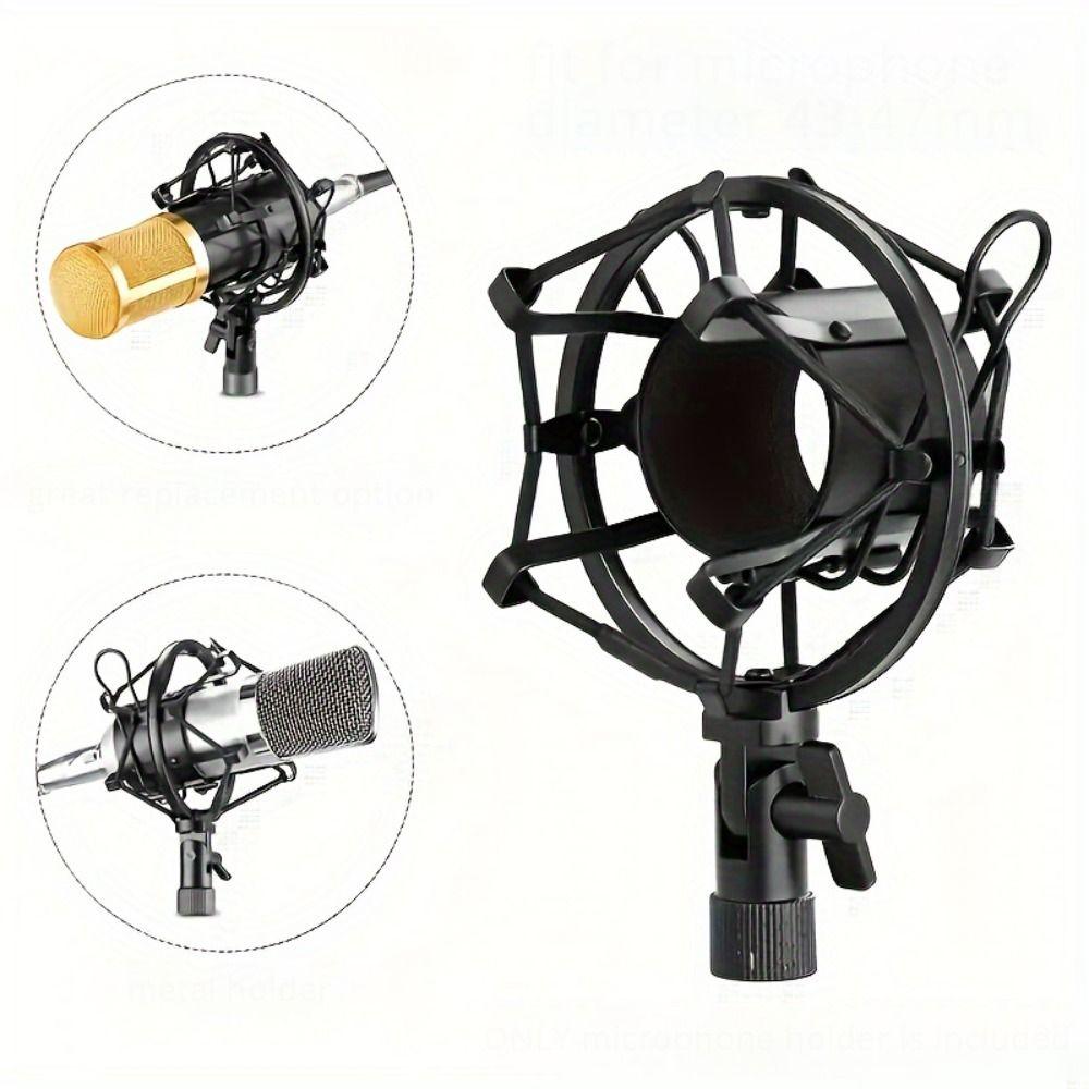 Adjustable Metal Microphone Shock Mount Shockproof Spider Mic Holder Clip  KTV