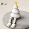 Рождественское украшение Фигурка с шарнирными ножками, 3D-печатная статуэтка на Рождество, Мини-украшение на стол для дома, офиса, полки, Праздничное