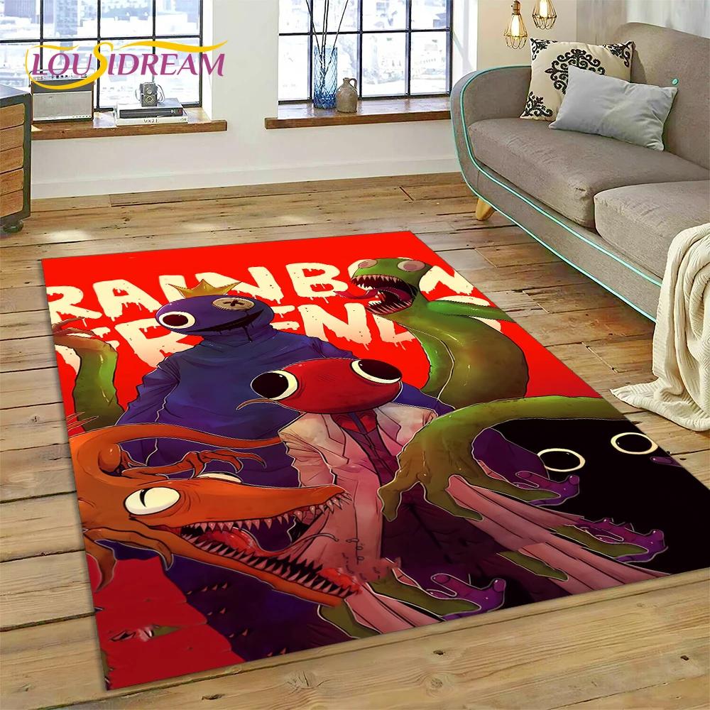 27 Style 3D R-Rainbows Friends Cartoon Carpet Rug for Home Living Room Bedroom Sofa Doormat Decor,kids play Non-slip Floor Mat