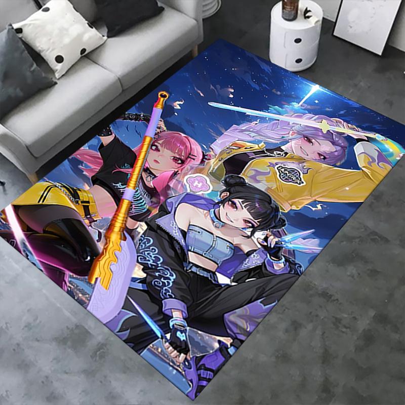 K-pop Charming Anime Character Chair Mat: Perfect for Home Decor, Office Use, and Gifts - Suitable for Various Rooms!.1241a