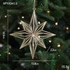 Cross-border Electroplated Christmas Tree Ornaments: Golden Snowflake & Reindeer Pendants
