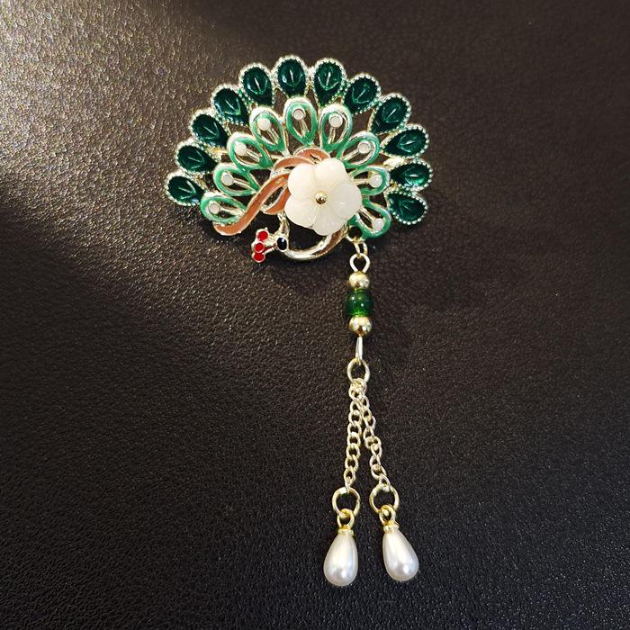 Элегантная китайская ретро эмалевая брошь Феникс и Бабочка для женщин