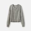 Broadcast Women's Irregular Knit V-Neck Sweater