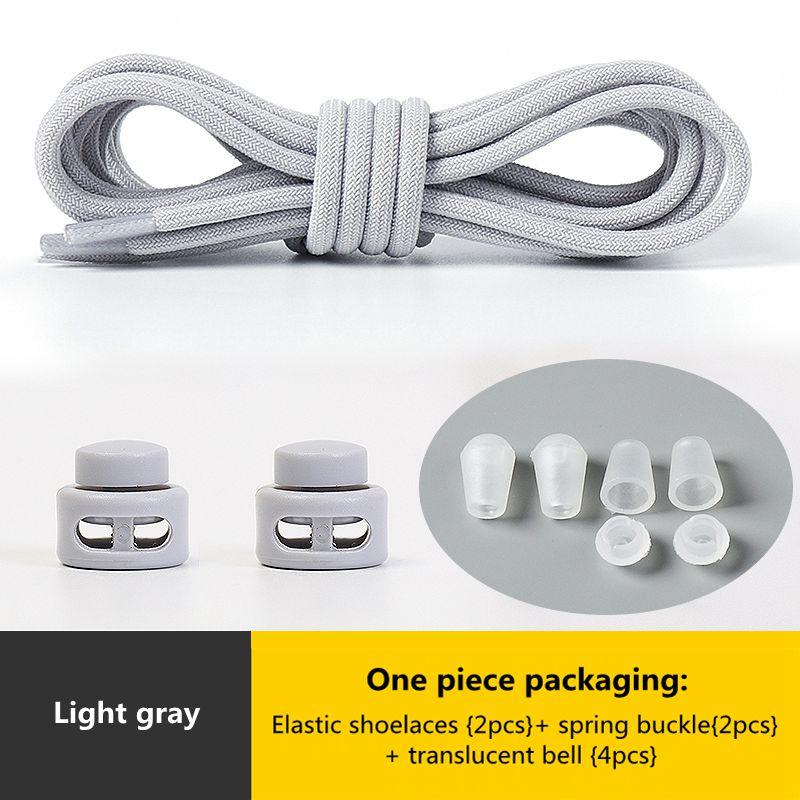 № 8. Шнурки с пружинным замком без завязок. Эластичные шнурки. Кроссовки для детей и взрослых. Быстрые шнурки для обуви. Круглые шнурки без завязок.