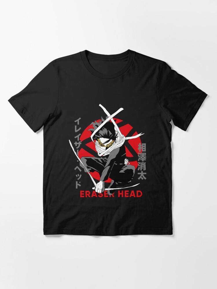 Anime My Hero Academia The Eraser Black T-shirt Size S-5XL Unisex T-Shirt
