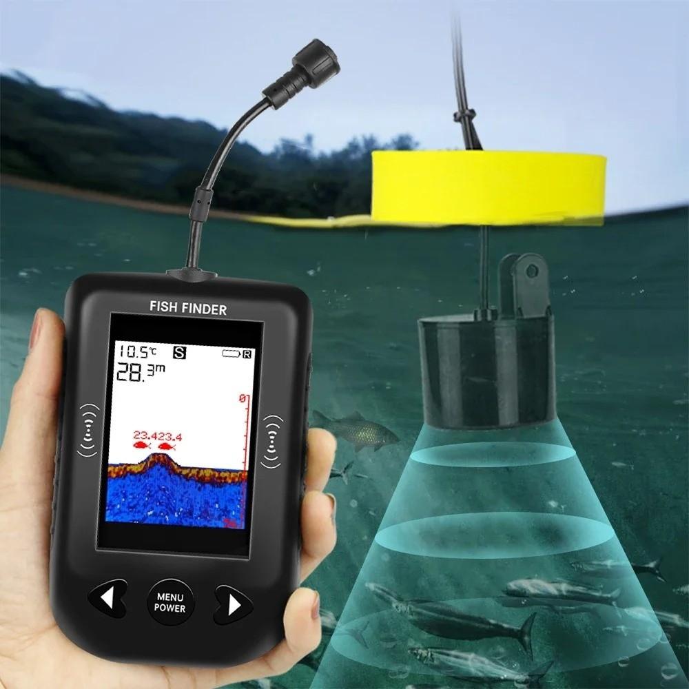 LCD Display Portable Sonar Finders 45 Degrees Sonar Fish Finder XF03 Fish Finders Fishing Lure