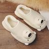 Мужские тапочки с милым медведем из мультфильма Eva Winter Plus Cotton Keep Warm Casual Waterproof Anti-wear New Explosive Style Couple Shoes