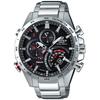 Men's EDIFICE EQB-501XD-1AJF [EDIFICE TIME TRAVELLER Metal Band] Round Watch Silver Stainless
