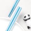 Keman Duo Colorful Alloy Chopsticks Set