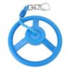 Kids Gym Rotating Wheel Portable Swing Monkey Wheel Set with Rope for Outdoor Indoor Park Blue